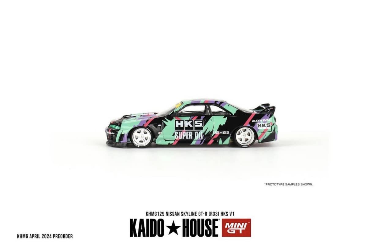 (Pre-Order) Kaido House x Mini GT 1:64 NISSAN SKYLINE GT-R (R33) HKS V1