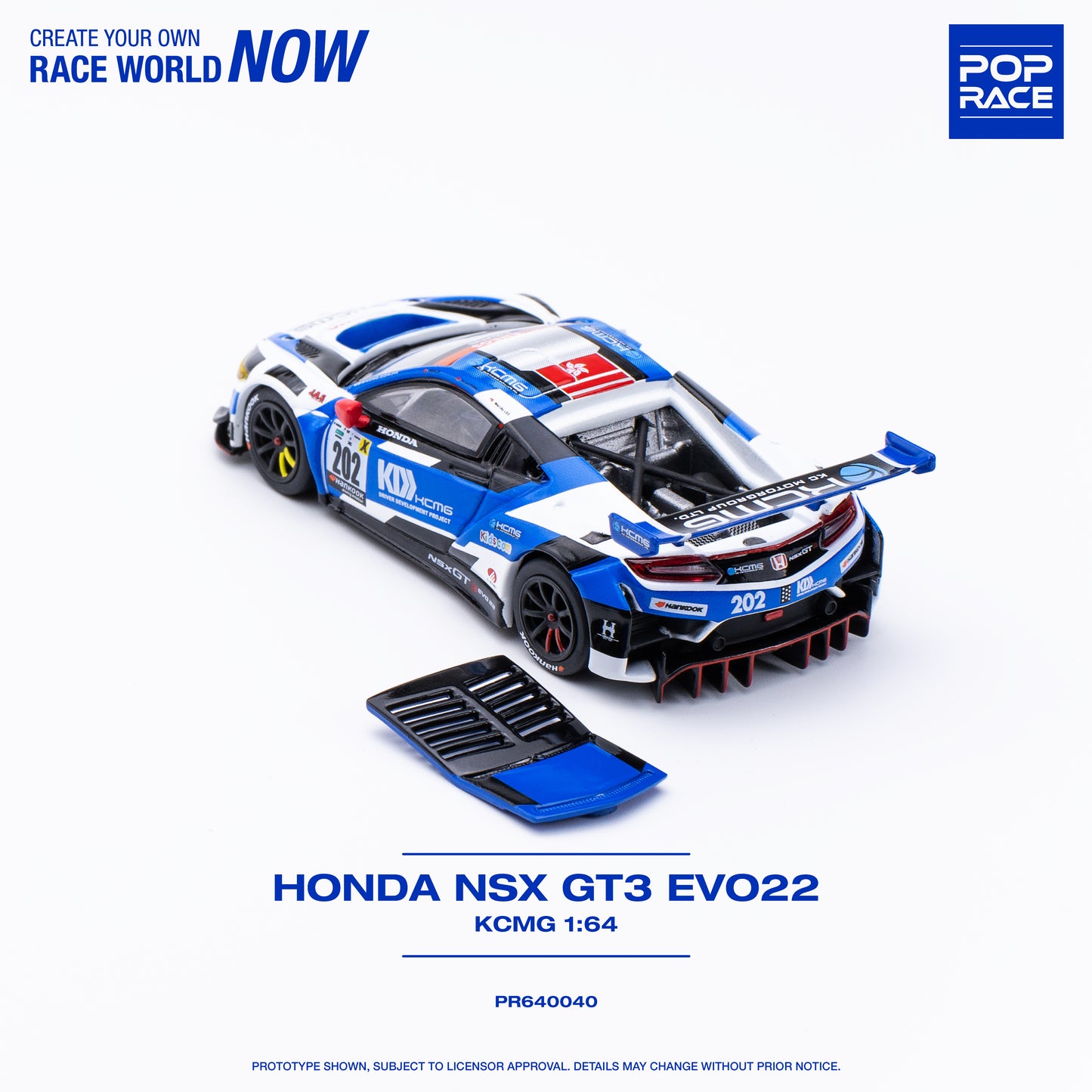 (Pre-Order) Pop Race Honda NSX GT3 Evo22 - KCMG