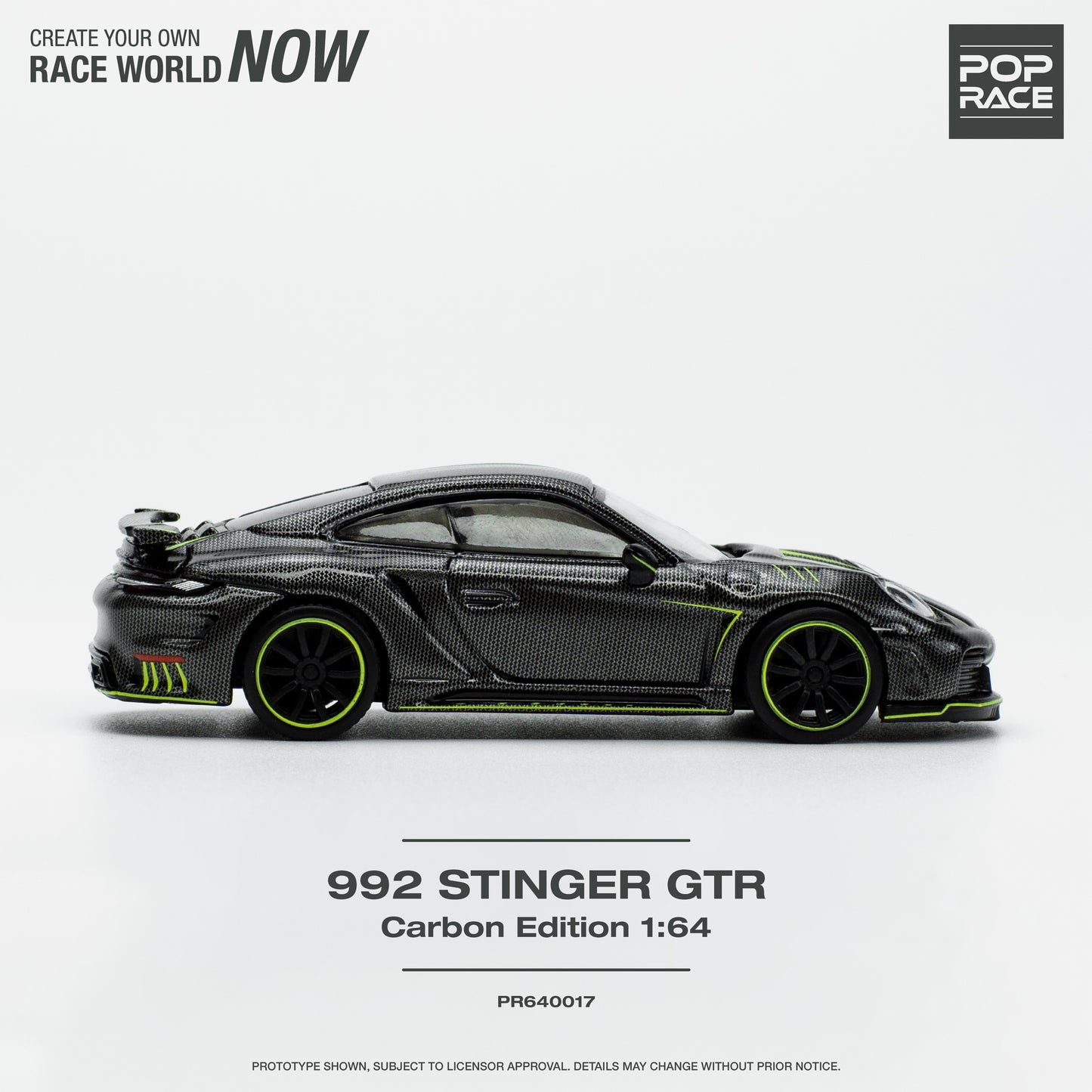 (Pre-Order) Pop Race 1/64 992 Porsche STINGER GTR CARBON EDITION
