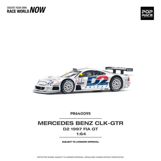 (Pre-order) Pop Race MERCEDES-BENZ CLK AMG GTR - 1997 FIA GT D2 PRIVAT