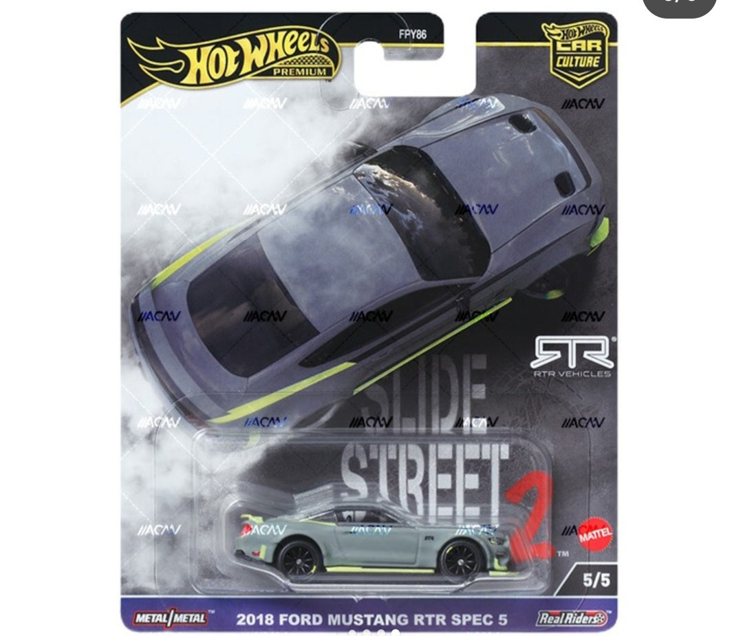 (Pre-Order) Hot Wheels Slide Street 2 Car Culture Premium 10 Car Factory Sealed Case