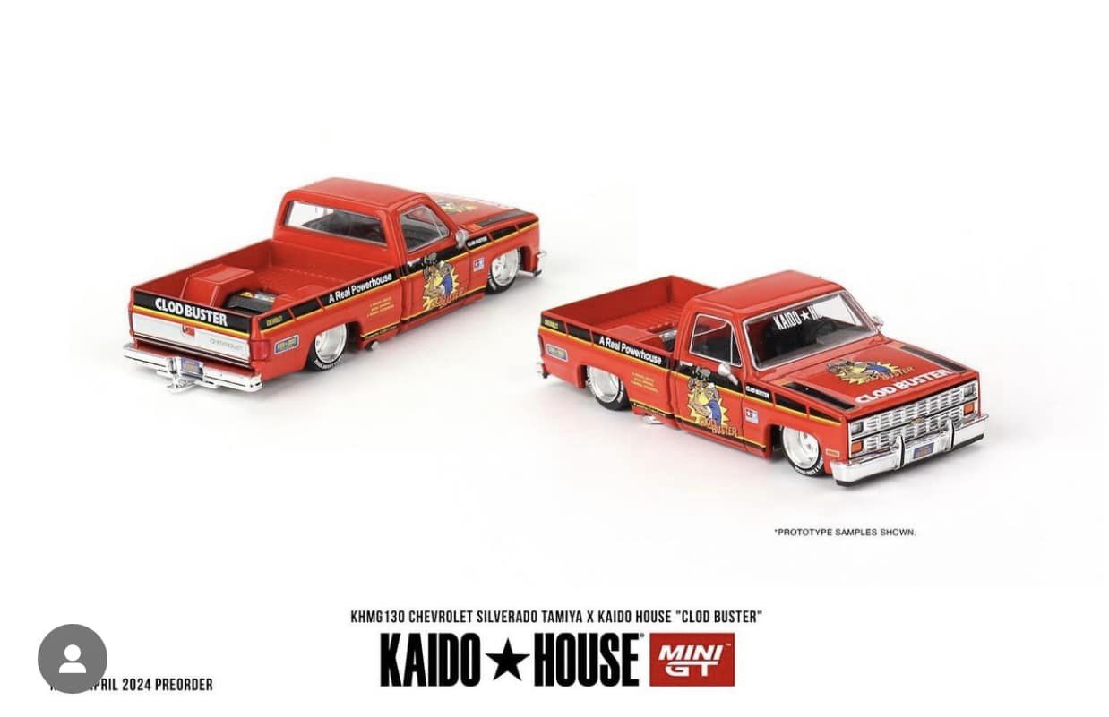 (Pre-Order) Kaido House x Mini GT 1:64 CHEVROLET SILVERADO TAMIYA X KAIDO HOUSE “CLOD BUSTER”