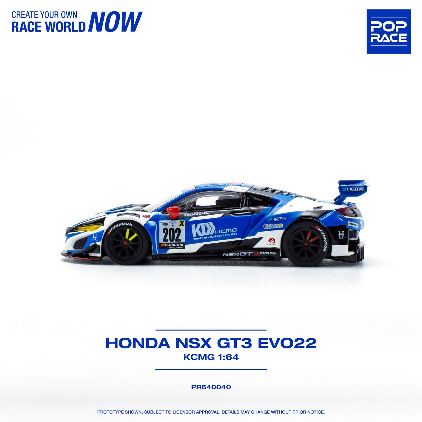 (Pre-Order) Pop Race Honda NSX GT3 Evo22 - KCMG