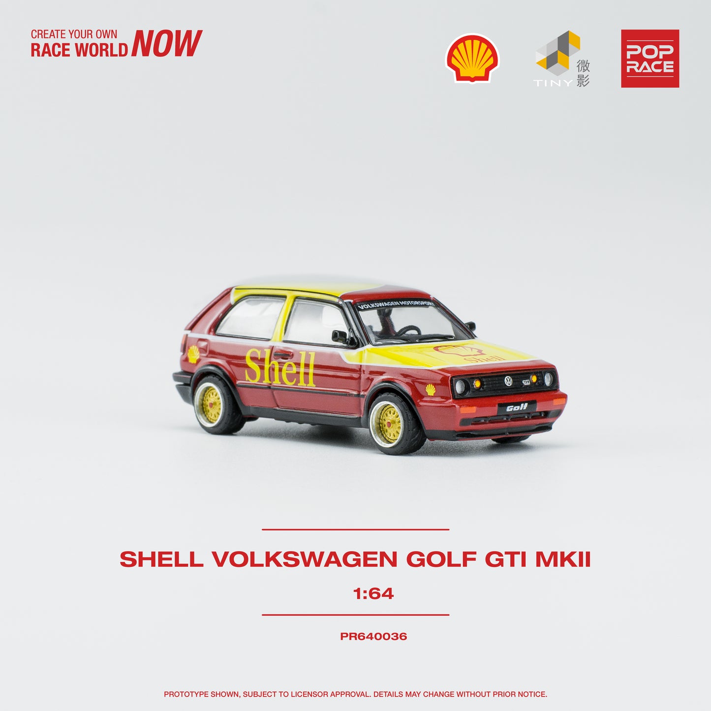 (Pre-Order) Pop Race Shell Volkswagen Golf GTI MKII
