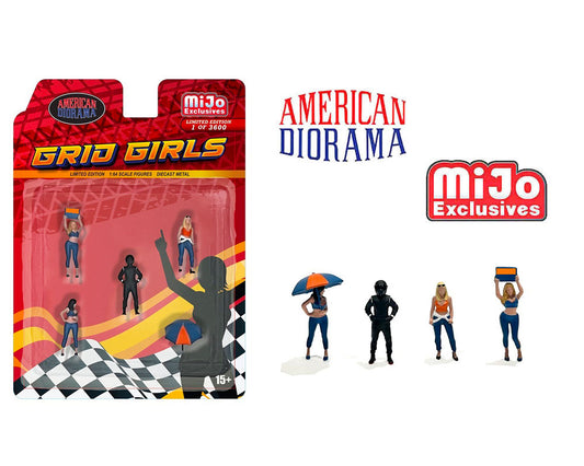 (Pre-order) American Diorama 1:64 Grid Girls Figures – MiJo Exclusives Limited Edition