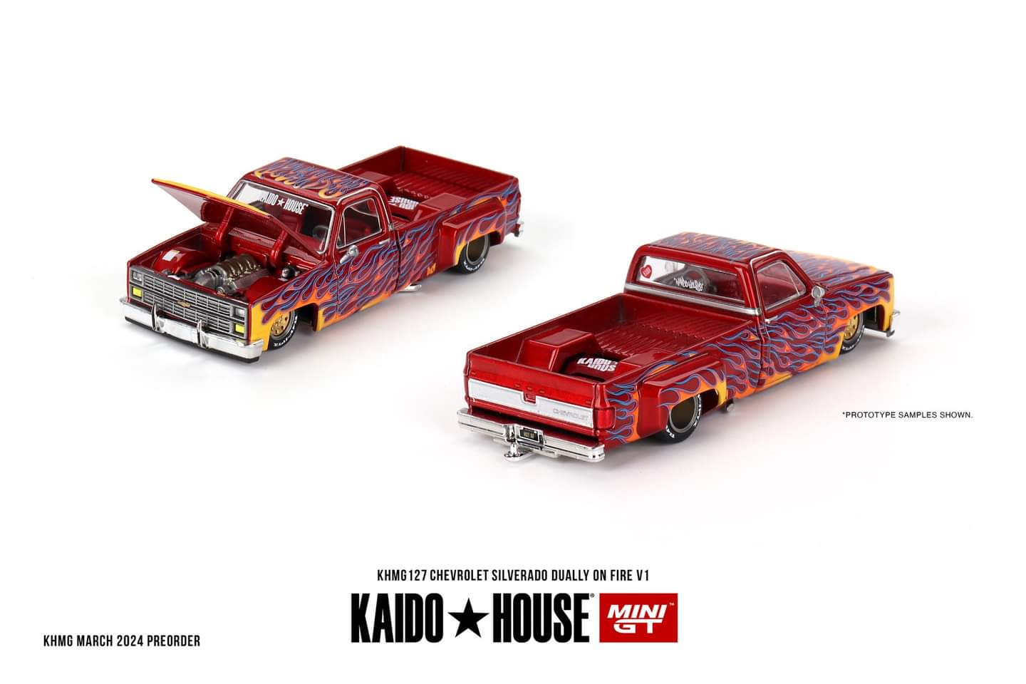 (PRE-ORDER) Kaido House
Chevrolet Silverado Dually on Fire V1
