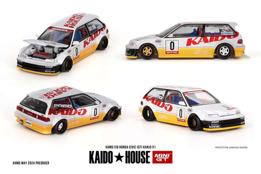(Pre-Order) Kaido House x Mini GT 1:64 HONDA CIVIC (EF) KANJO V1
