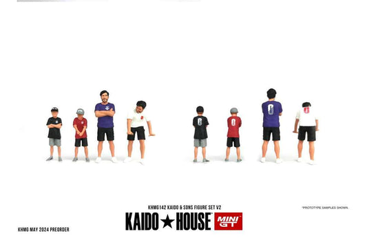 (Pre-Order) Kaido House x Mini GT 1:64 KAIDO & SONS FIGURE SET V2