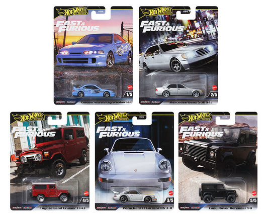 (Pre-Order) HOT WHEELS 2024 FAST & FURIOUS RELEASE G Set of 5