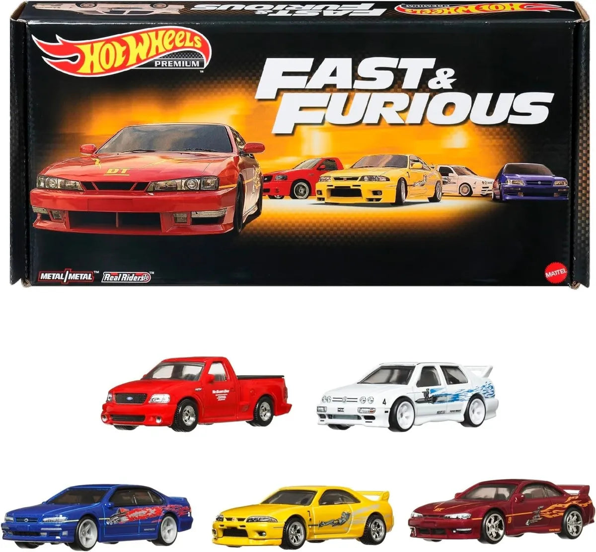 Hot Wheels Amazon Exclusive The Fast & The Furious Premium 5 Pack Set