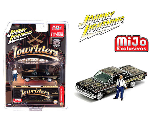 (Pre-order) Johnny Lightning 1:64 Lowriders 1961 Chevrolet Impala with American Diorama Figure Limited 3,600 Pieces – Mijo Exclusives