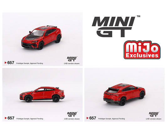 (Preorder) Mini GT 1:64 Lamborghini Urus Performante – Rosso Mars – MiJo Exclusives