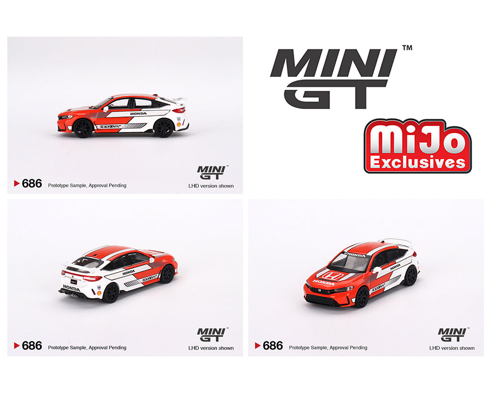 (Pre-Order) Mini GT Honda Civic Type R #1 2023 Pace Car Red
