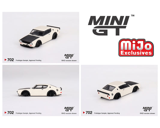 (Pre-order) Mini GT 1:64 Nissan Skyline Kenmeri Liberty Walk – White