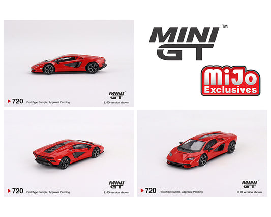 (Pre-order) Mini GT 1:64 Lamborghini Countach LPI 800-4 – Rosso Mars – MiJo Exclusives