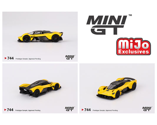 (Pre-Order) Mini GT 1:64 Aston Martin Valkyrie – Sunburst Yellow – Mijo Exclusives