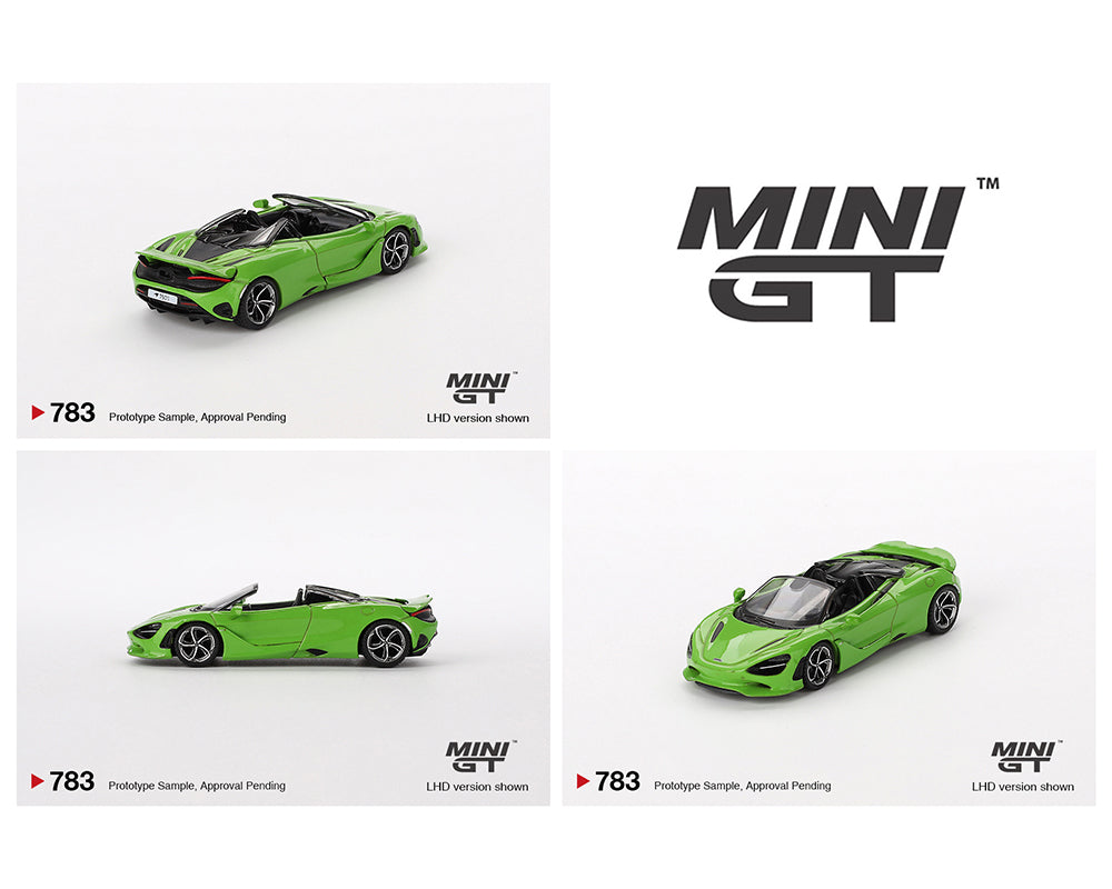 (Pre-order) Mini GT 1:64 McLaren 750S Spider – Mantis Green – Mijo Exclusives