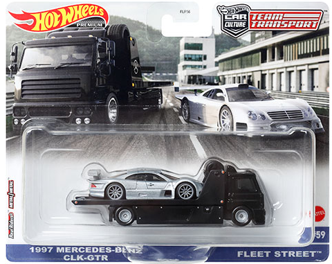 (Pre-order) Hot Wheels 1:64 Team Transport 2023 HW FLEET STREET / 1997 MERCEDES-BENZ CLK GTR