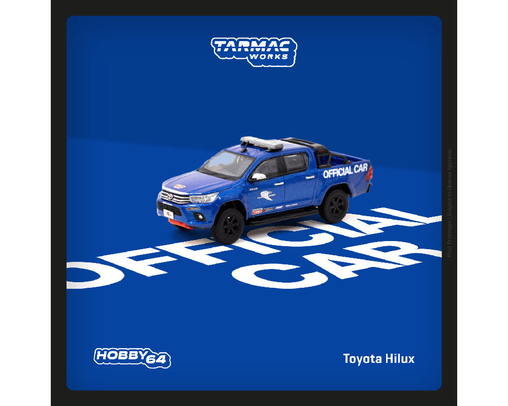(Pre-order) Tarmac Works 1:64 Toyota Hilux Fuji Speedway Official Car- Blue – Hobby64