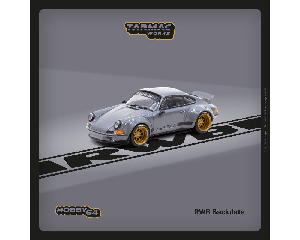 (PRE-ORDER) Tarmac Works 1:64 Porsche 911 RWB Backdate in Grey