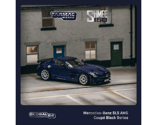 (Pre-order) Tarmac Works 1:64 Mercedes-Benz SLS AMG Coupé Black Series SHMEE150 – Blue – Global64