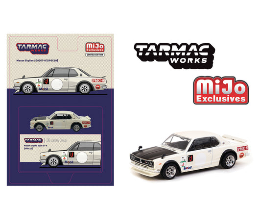 (Pre-order) Tarmac Works 1:64 Nissan Skyline 2000 GT-R (KPGC10) Lamley Special Edition – White – Global64