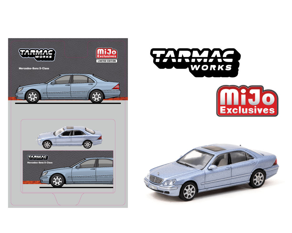 (Pre-order) Tarmac Works 1:64 Mercedes-Benz S Class – Horizon Blue – Global64 – Mijo Exclusives