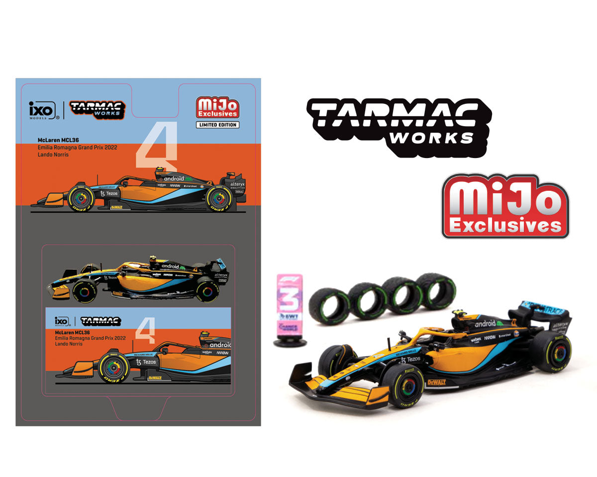 (Pre-order) Tarmac Works 1:64  McLaren MCL36 – Black – Global64 – MiJo Exclusives