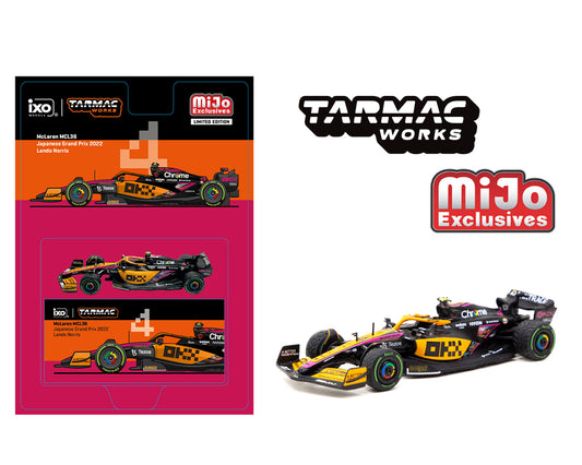 (Pre-order) Tarmac Works 1:64  McLaren MCL36 Japanese Grand Prix 2022 Lando Norris – MiJo Exclusives
