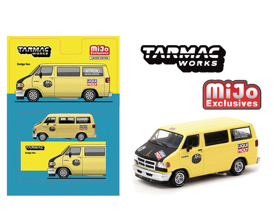 Tarmac Works 1:64 Dodge Van Custom – Yellow – Global64 – MiJo Exclusives