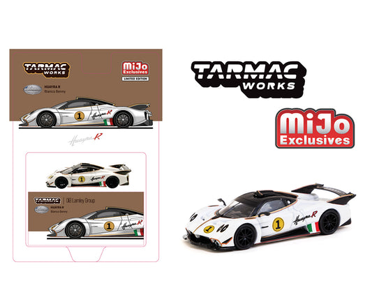 (Pre-order) Tarmac Works 1:64 Pagani Huayra R – Bianco Benny- Global64 – MiJo Exclusives