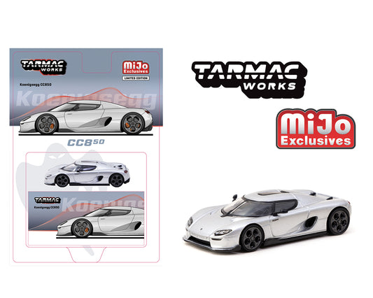(Pre-order) Tarmac Works 1:64 Koenigsegg CC850 – Silver – Global64 – Mijo Exclusives