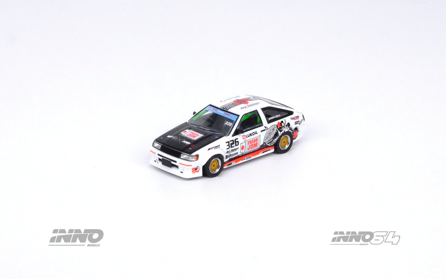 Inno64 TOYOTA COROLLA AE86 Levin "TRACKERS RACING" Malaysia Special Edition