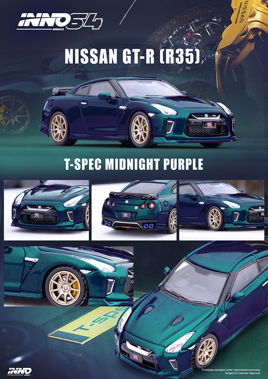 (Pre-Order) Inno64 NISSAN GT-R (R35) T-SPEC Midnight Purple