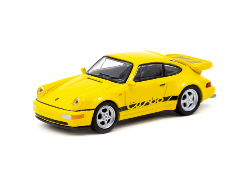 Tarmac Works x Schuco Porsche 911 Turbo Yellow 1/64