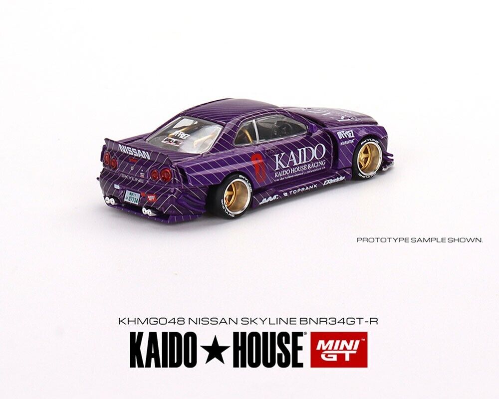 Kaido House x Mini GT Nissan Skyline GT-R R34 Kaido Works V1