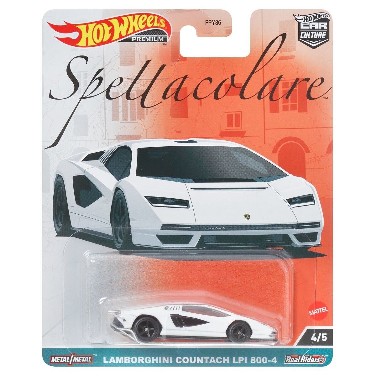 2023 Hot Wheels 1:64 Car Culture Spettacolare Lamborghini Countach LPI 800-4
