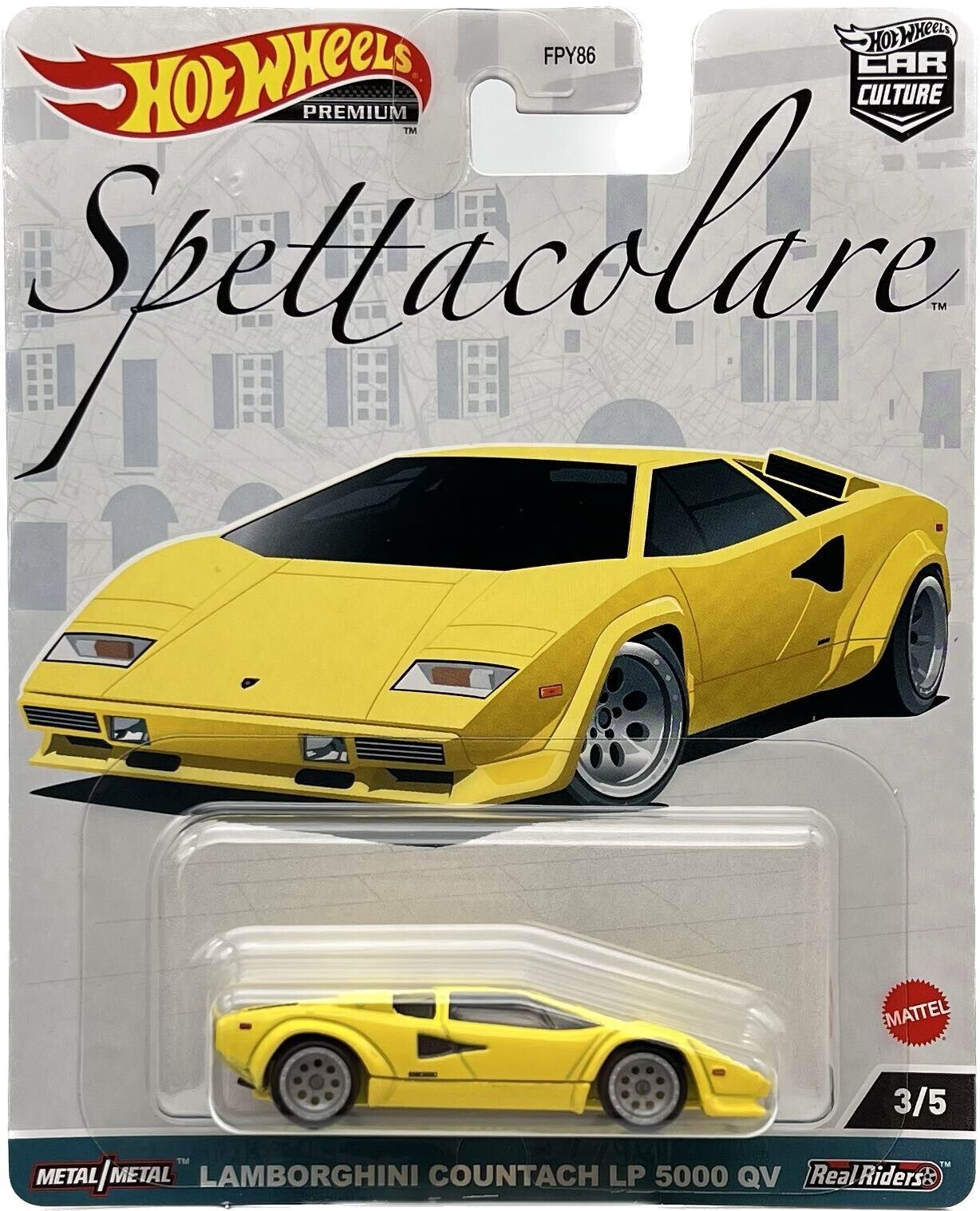 2023 Hot Wheels 1:64 Car Culture Spettacolare Lamborghini Countach LP 5000 QV